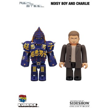 Real Steel Kubrick and Be rbrick Figure 2-Pack Noisy Boy and Charlie 5 cm